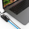 VOLANS VL-HJ45-C2 Aluminium USB-C (Gen 2) to 3-Port Hub & Gigabit Ethernet Adapter - Image 3