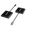 VOLANS VL-UCH3C2 Aluminium 3-in-1 USB-C Hub with 100W PD - Image 2