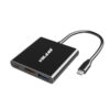 VOLANS VL-UCH3C2 Aluminium 3-in-1 USB-C Hub with 100W PD