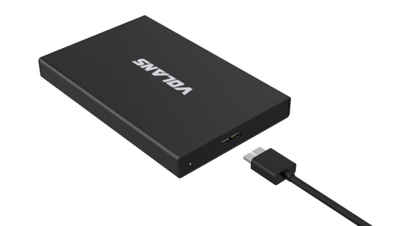 VOLANS VL-UE25S Aluminium 2.5'' SATA to USB3.0 HDD Enclosure - Image 2