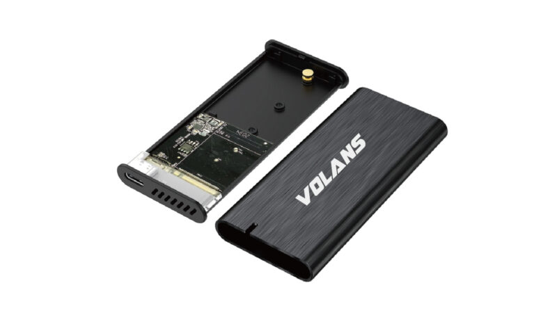 VOLANS VL-UCM2-S Aluminium NVMe PCIe M.2 SSD to USB3.1 Gen 2 Type C Enclosure 10Gbps - Image 4