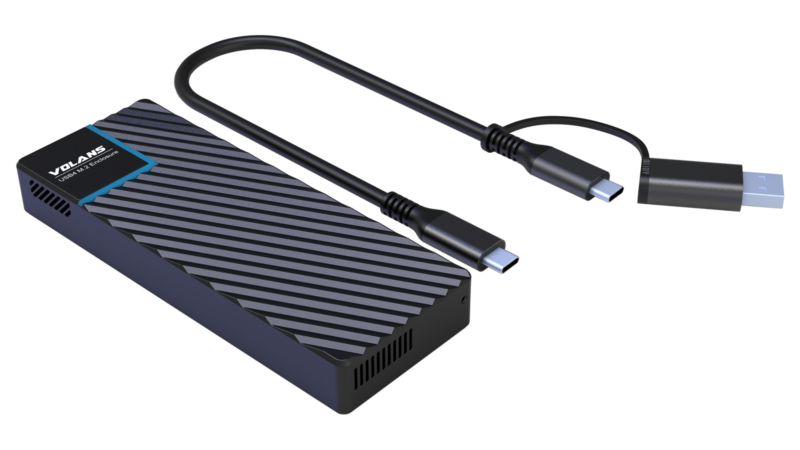 VOLANS VL-UCM2-U4 Aluminium NVMe PCIe M.2 SSD to USB4 Type C Enclosure 40Gbps