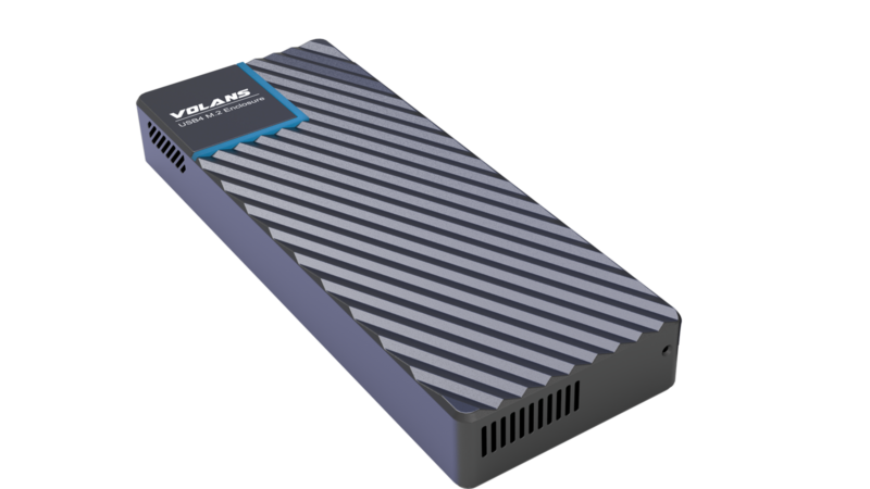 VOLANS VL-UCM2-U4 Aluminium NVMe PCIe M.2 SSD to USB4 Type C Enclosure 40Gbps - Image 2