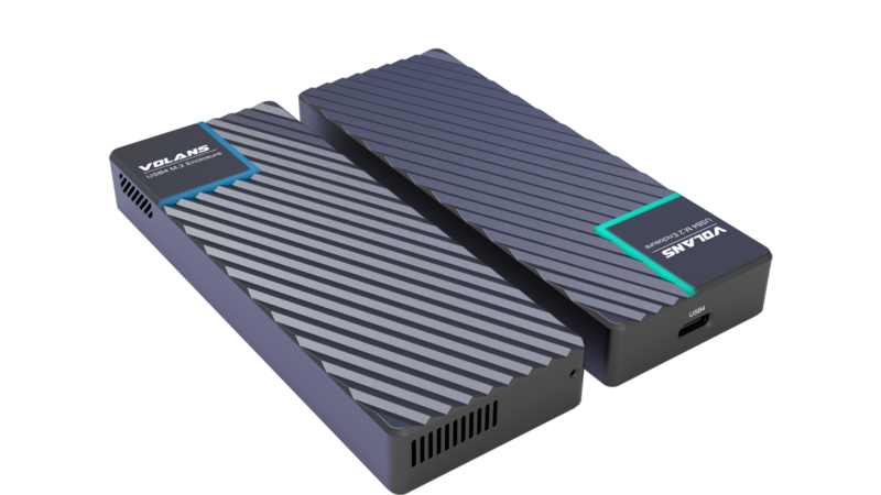VOLANS VL-UCM2-U4 Aluminium NVMe PCIe M.2 SSD to USB4 Type C Enclosure 40Gbps - Image 3