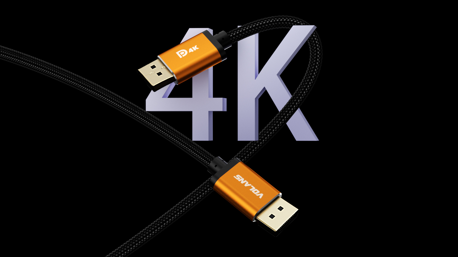 VOLANS VL-DD41 Ultra 4K DP to DP Cable V1.2 (1M) - Image 5